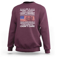 I Am a Grumpy Veteran Sweatshirt Proud Military Veteran - Don't Care Patriotic - Wonder Print Shop