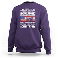 I Am a Grumpy Veteran Sweatshirt Proud Military Veteran - Don't Care Patriotic - Wonder Print Shop
