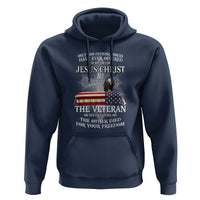 Two Defining Forces Have Ever Offered to Die for You - Military Veteran & Jesus Tribute Hoodie