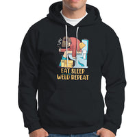 Eat Sleep Weld Repeat Funny Welder Hoodie - Wonder Print Shop