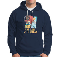 Eat Sleep Weld Repeat Funny Welder Hoodie - Wonder Print Shop