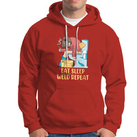 Eat Sleep Weld Repeat Funny Welder Hoodie - Wonder Print Shop