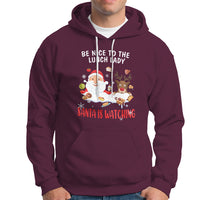 Funny Cafeteria Hoodie Santa is Watching - Wonder Print Shop