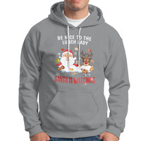 Funny Cafeteria Hoodie Santa is Watching - Wonder Print Shop