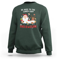 Funny Cafeteria Sweatshirt Santa is Watching - Wonder Print Shop