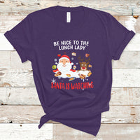 Funny Cafeteria T Shirt Santa is Watching - Wonder Print Shop