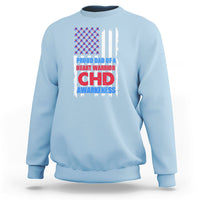 Proud Dad Of A Heart Warrior CHD Awareness Sweatshirt - Wonder Print Shop