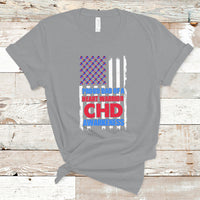 Proud Dad Of A Heart Warrior CHD Awareness T Shirt - Wonder Print Shop