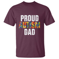 Proud Autism Dad T Shirt Accept Understand Love Support Jigsaw Puzzle - Wonder Print Shop