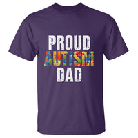 Proud Autism Dad T Shirt Accept Understand Love Support Jigsaw Puzzle - Wonder Print Shop
