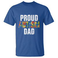 Proud Autism Dad T Shirt Accept Understand Love Support Jigsaw Puzzle - Wonder Print Shop