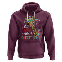 Giraffe Autism Hoodie It's Ok To Be Different - Wonder Print Shop