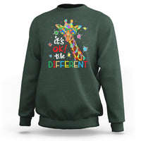 Giraffe Autism Sweatshirt It's Ok To Be Different - Wonder Print Shop