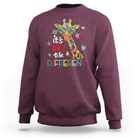Giraffe Autism Sweatshirt It's Ok To Be Different - Wonder Print Shop