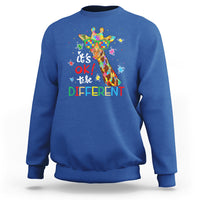 Giraffe Autism Sweatshirt It's Ok To Be Different - Wonder Print Shop