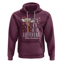 Giraffe Autism Hoodie Its Ok To Be Different Cute Floral - Wonder Print Shop