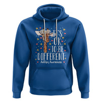 Giraffe Autism Hoodie Its Ok To Be Different Cute Floral - Wonder Print Shop