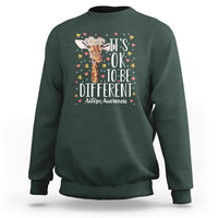 Giraffe Autism Sweatshirt Its Ok To Be Different Cute Floral - Wonder Print Shop