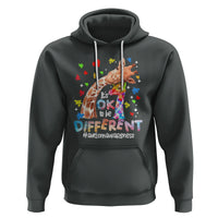 Giraffe Autism Hoodie It's Ok To Be Different Cute Mom And Baby - Wonder Print Shop
