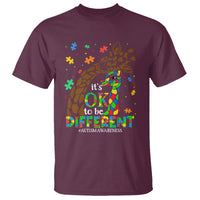 Giraffe Autism T Shirt Its Ok To Be Different Giraffe Mom And Baby - Wonder Print Shop