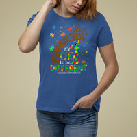 Giraffe Autism T Shirt For Women Its Ok To Be Different Giraffe Mom And Baby - Wonder Print Shop