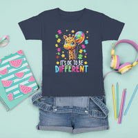 Autism Month T Shirt For Kid It's Ok To Be Different Cute Jigsaw Puzzle Balloon - Wonder Print Shop