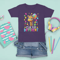 Autism Month T Shirt For Kid It's Ok To Be Different Cute Jigsaw Puzzle Balloon - Wonder Print Shop