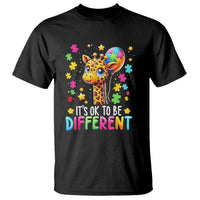 Autism Month T Shirt It's Ok To Be Different Cute Jigsaw Puzzle Balloon - Wonder Print Shop