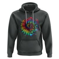 Sunflower Autism Hoodie His Fight is My Fight Rainbow - Wonder Print Shop