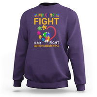 Autism Parents Sweatshirt My Son Fight is My Fight Jigsaw Puzzle - Wonder Print Shop