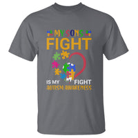 Autism Parents T Shirt My Son Fight is My Fight Jigsaw Puzzle - Wonder Print Shop