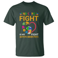 Autism Parents T Shirt My Son Fight is My Fight Jigsaw Puzzle - Wonder Print Shop