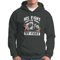 Autism Support Hoodie Her Fight Is My Fight Fighters Fist Bump