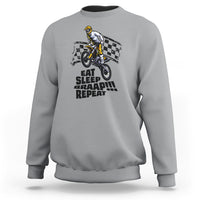 Funny Eat Sleep Braap Repeat Dirtbike Sweatshirt - Wonder Print Shop