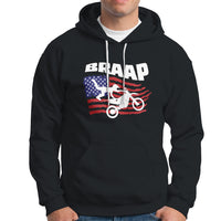 Braap Hoodie Vintage American Flag - Wonder Print Shop