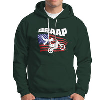 Braap Hoodie Vintage American Flag - Wonder Print Shop