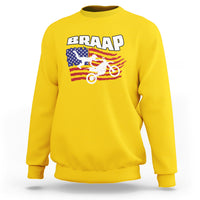 Braap Sweatshirt Vintage American Flag - Wonder Print Shop