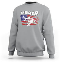 Braap Sweatshirt Vintage American Flag - Wonder Print Shop