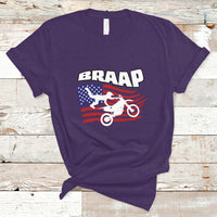 Braap T Shirt Vintage American Flag - Wonder Print Shop
