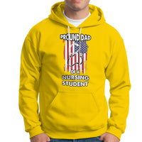 Dad Nurse Hoodie Proud Dad Of A Nursing Student - Wonder Print Shop