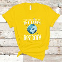The Rotation Of The Earth T Shirt - Wonder Print Shop