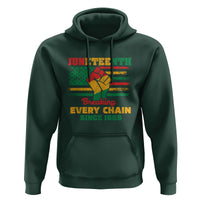Juneteenth Hoodie Breaking Every Chain Since 1865 - Wonder Print Shop