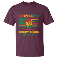 Juneteenth T Shirt Breaking Every Chain Since 1865 - Wonder Print Shop