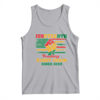 Juneteenth Tank Top Breaking Every Chain Since 1865 American Flag