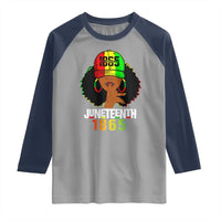 Afro Queen Raglan Shirt Juneteenth 1865