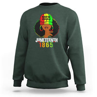 Queen Afro Sweatshirt Juneteenth 1865 - Wonder Print Shop