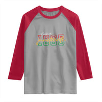 Black History Pride Raglan Shirt Celebrate Juneteenth 1865