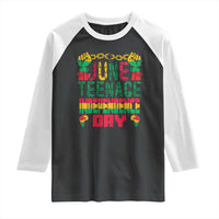 Juneteenth 1865 Independence Day Raglan Shirt