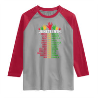 Juneteenth 1865 Raglan Shirt Dream Like Leaders