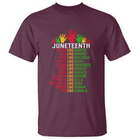 Juneteenth T Shirt Dream Like Leaders - Wonder Print Shop